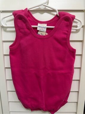 Absorba Fuchsia Sleeveless Baby Tank Romper